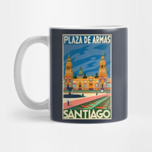 A Vintage Travel Art of Santiago - Chile Mug